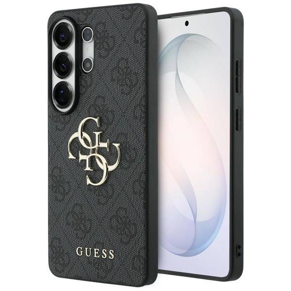 Ein schwarzes Smartphone-Case mit strukturiertem Muster zeigt das Logo 
