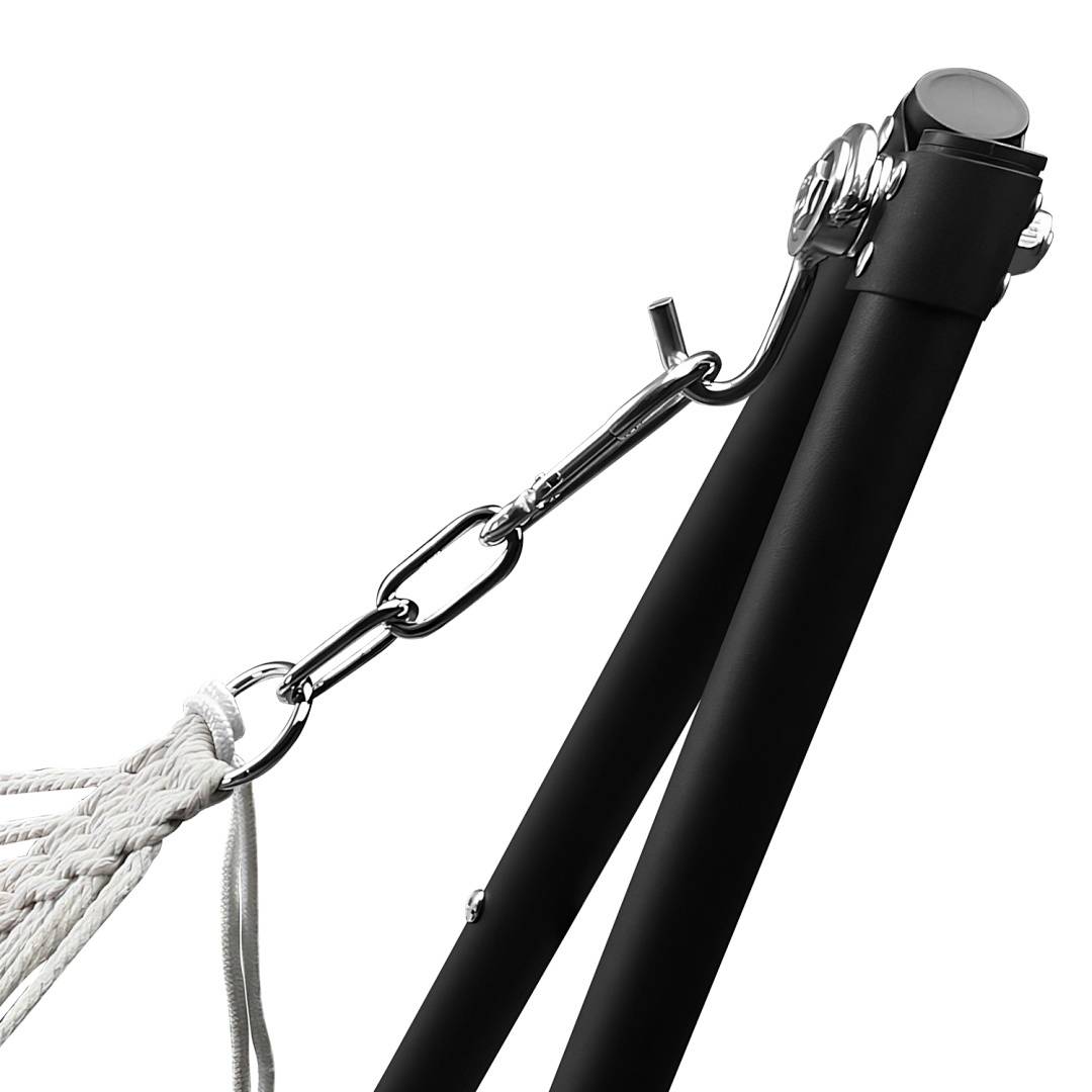 Hängematte mit Gestell Belastbarkeit 150kg Outdoor Terrassenmöbel Faltbar Hängemattengestell für Garten & Terrasse