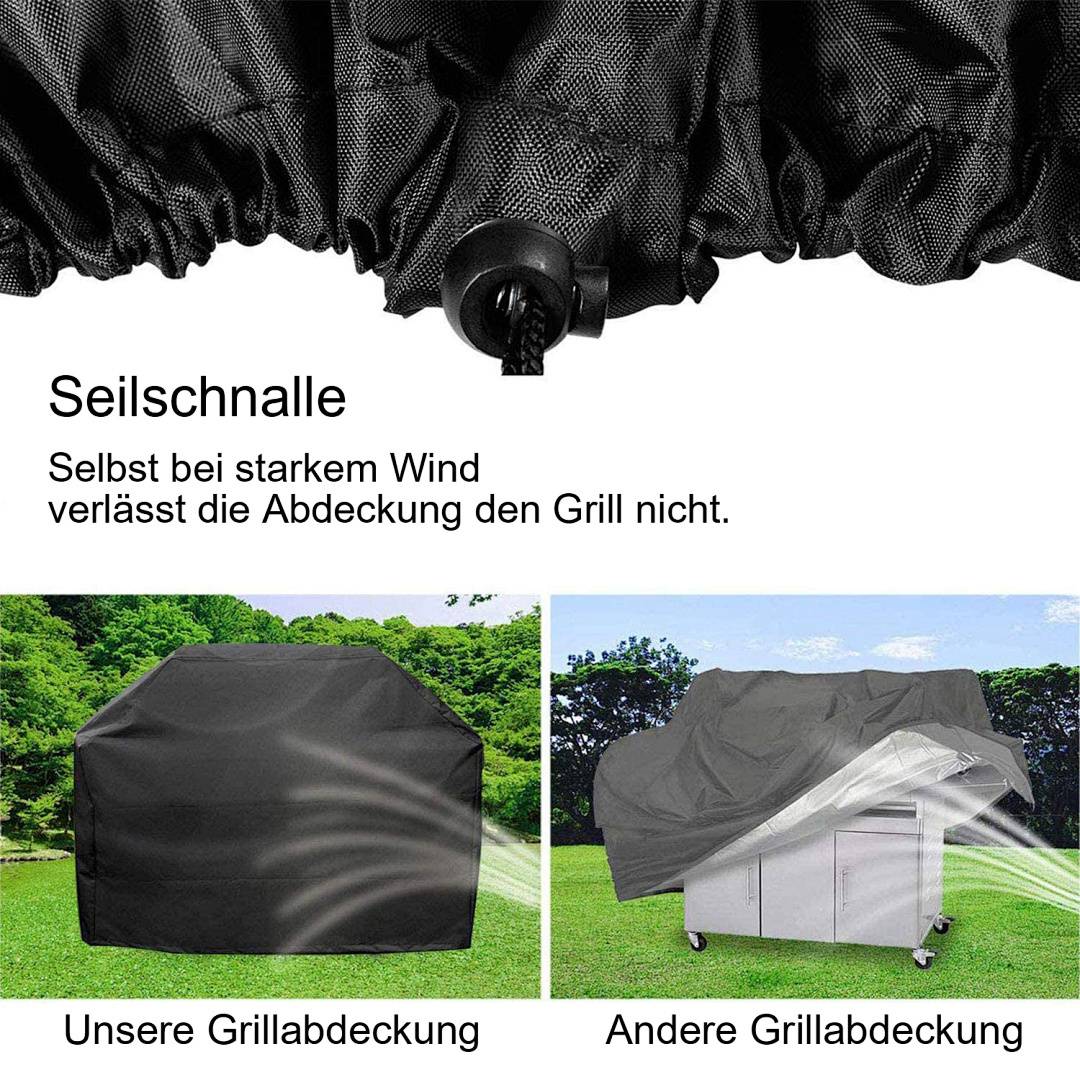 Grillschutzhüllen Grill Gasgrill (145x61x117cm) Abdeckhaube Grillabdeckung Abdeckung Grillhaube Regenschutz Schutzhülle Abdeckplane Outdoor BBQ