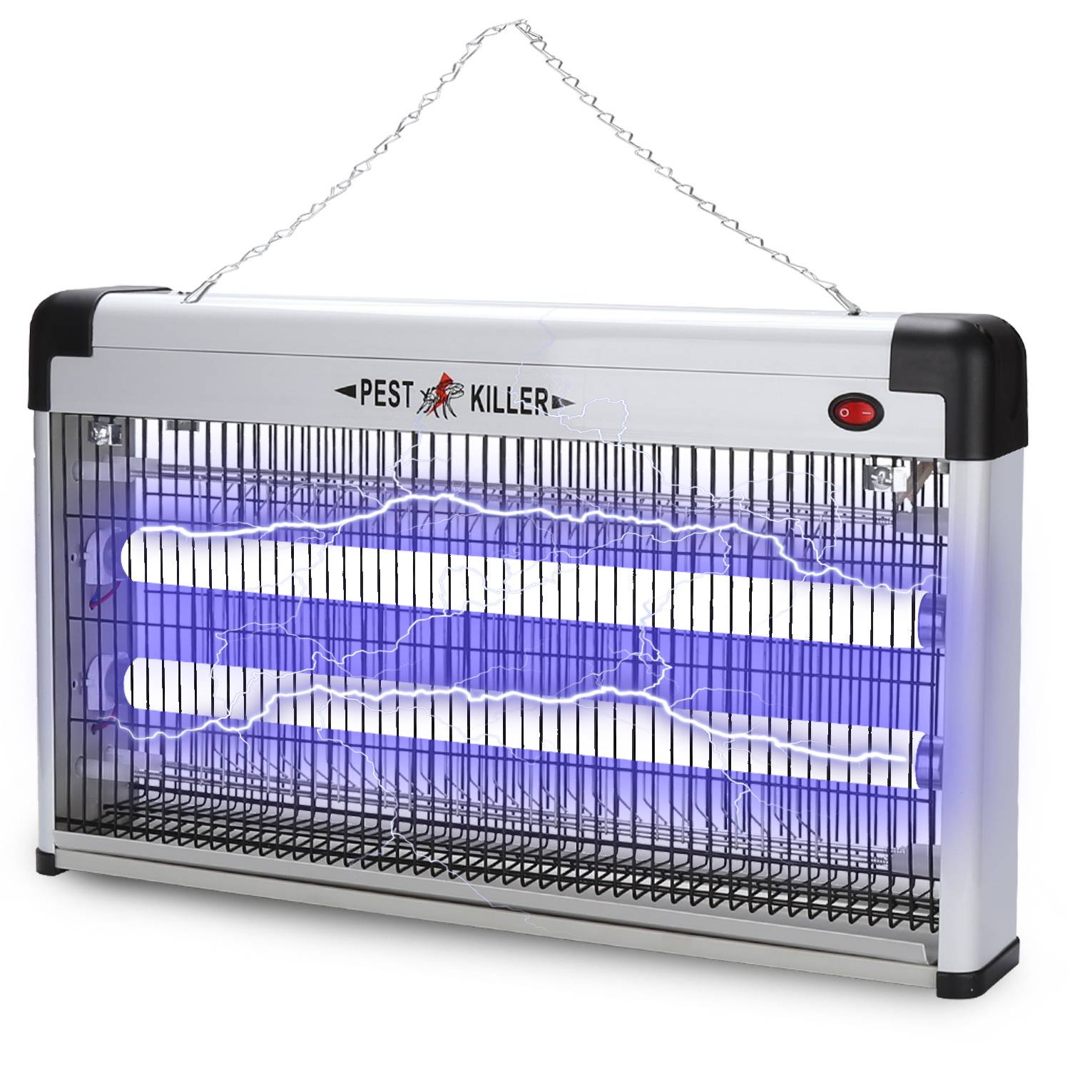 Elektrischer Insektenvernichter mit zwei UV-Leuchtröhren, Marke 