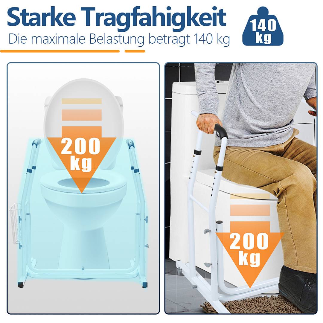 Ich kann hier einen Widerspruch feststellen: Der Text erwähnt eine Tragfähigkeit von 200 kg in der Bildunterschrift, während die tatsächliche maximale Belastung mit 140 kg angegeben wird. Die Bezeichnung 