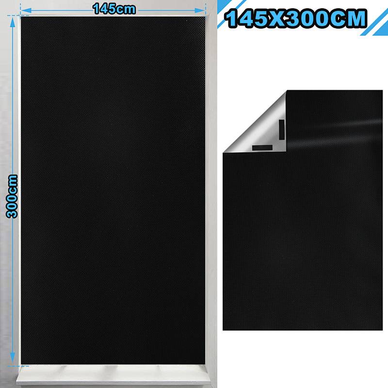 „Rollbarer schwarzer Fotohintergrund, Größe 145x300 cm, teilweise abgerollt dargestellt.