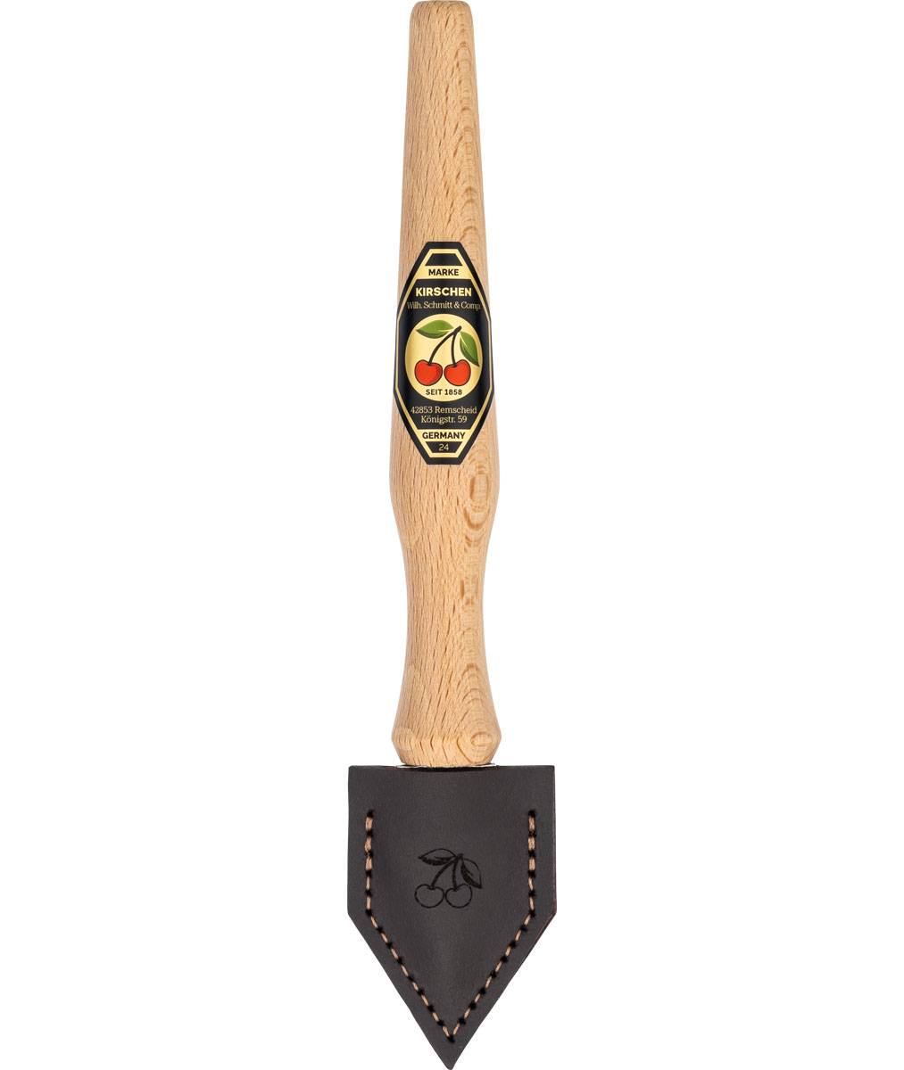 KIRSCHEN WOODWORKER Essentials Set 2 - Stechbeitelsatz 6-10-12-16-20-26 mm in Ledertasche + Holzhammer + Anreißmesser 1821000