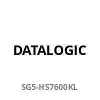 **DATALOGIC** in Fettdruck schwarze Schriftart. Darunter 'SG5-HS7600KL' in grauer Schriftart.