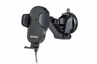 Telefonhalter mit verstellbarem Arm und Ladeanschluss, entwickelt für die Verwendung im Auto.