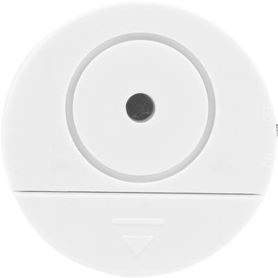 Ein Rauchmelder mit runder Form und einer zentralen Testtaste, entwickelt für die Sicherheit im Zuhause.