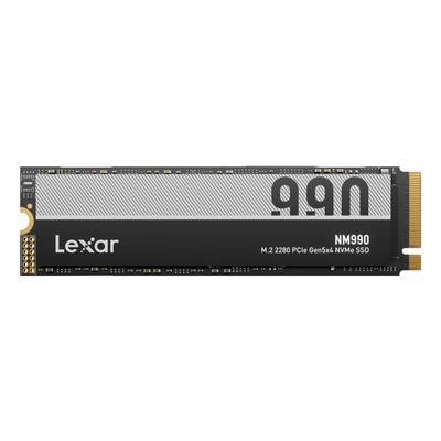 Lexar NM990 SSD, M.2 2280 PCIe Gen5x4 NVMe, mit sichtbarem Text 