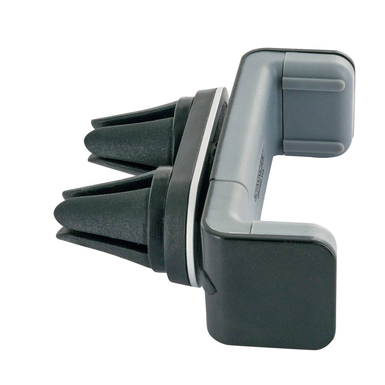 Handy-Halterung für Autolüftung mit verstellbarem Griff, entwickelt, um sicher an Lüftungsöffnungen befestigt zu werden und ein freihändiges Telefon-Betrachtungserlebnis zu bieten.