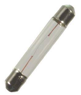 Ein kleiner Glaszylinder mit Metallenden, wahrscheinlich eine elektrische Sicherung, die Stromkreise schützt, indem sie die Verbindung bei Überlastung unterbricht.