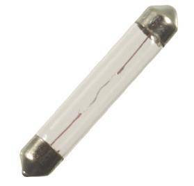 Eine kleine Glassicherung mit Metallenden, die zur Schutzvorrichtung elektronischer Schaltungen vor Überlastung verwendet wird.