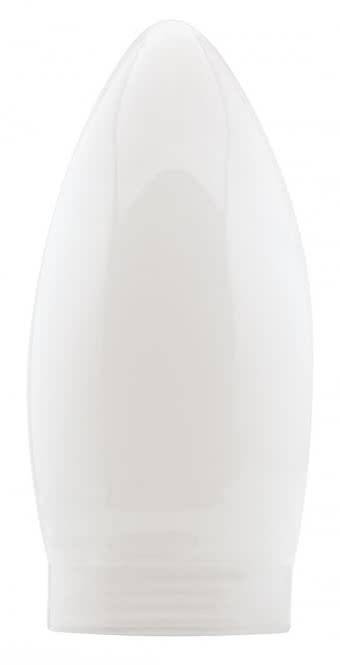 Eine weiße Bowlingkegel, aufrecht gegen einen einfachen Hintergrund stehend.