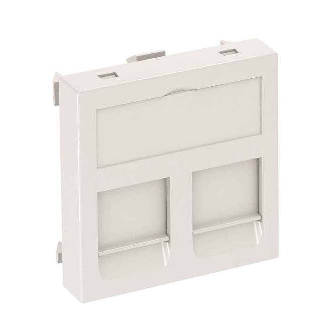 OBO DTG-2B RW1 Datentechnikträger f.2 Anschlussmodule Typ B 45x45mm PC 6119208 Install.Baumaterial