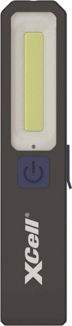 Ein elektronisches Gerät mit einem großen Netzschalter unter einer kleinen Anzeigelampe, vor einem schwarzen Hintergrund.