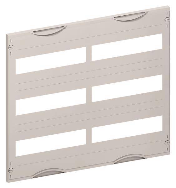 Ein beiges, rechteckiges Metallkaminventil mit horizontalen Lamellen, das für Luftstrom ausgelegt ist. Es verfügt über vier Schraubenlöcher zur Befestigung an Wand oder Decke.