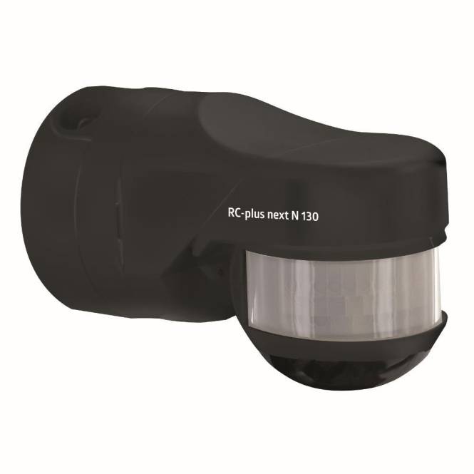 Ein schwarzer Bewegungsmelder mit der Bezeichnung „RC-plus next N 130