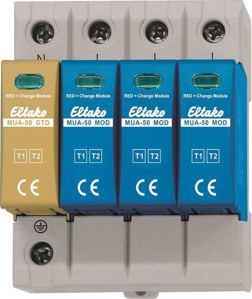Elektrische Module mit den Bezeichnungen „Eltako MUA-50 GTD