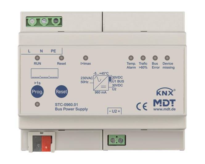 Stromversorgungsgerät für Bus mit Bezeichnung „KNX MDT STC-0960.01