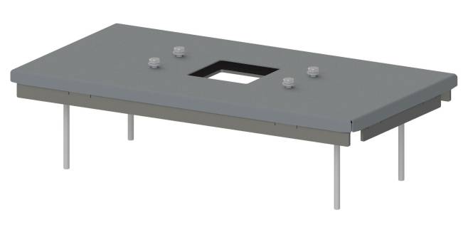 Fränkische 17120102 Adapterplatte Basic LW 250x550 Install.Baumaterial Zählerschr./Verteilg