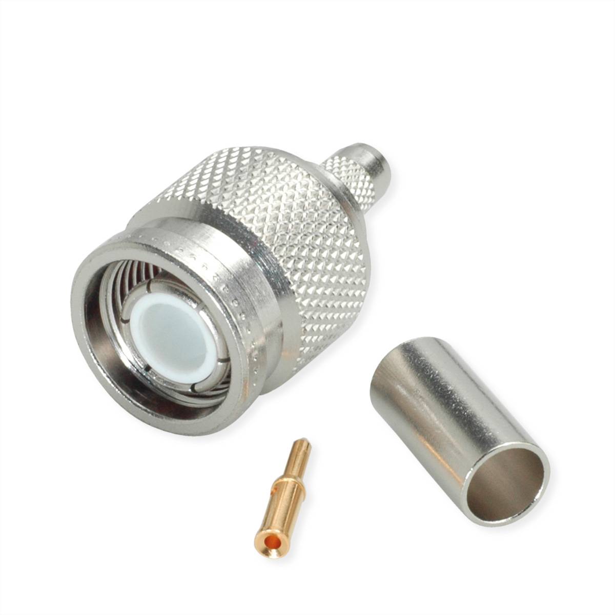 TELEGÄRTNER TNC-Crimpstecker 50 Ohm für RG-58C/U Koaxialstecker TNC-Kabelstecker Crimp