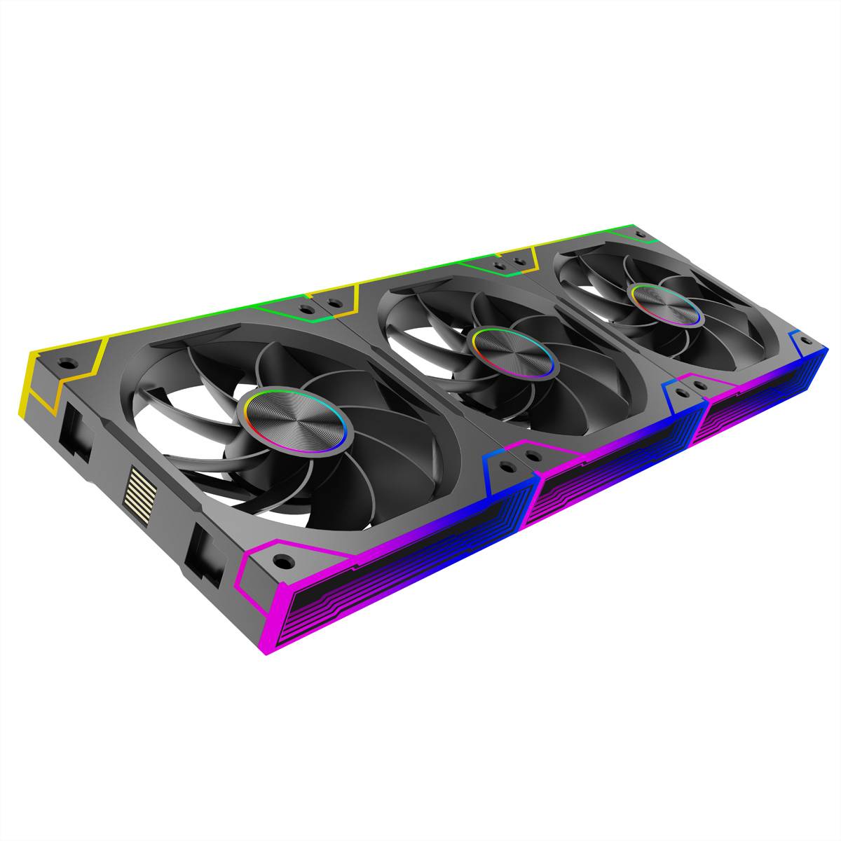 XILENCE Gaming Series XF073 ARGB Lüfter 3er Pack, XPF360R.ARGB Reverse Fan Design Kühler/Lüfter