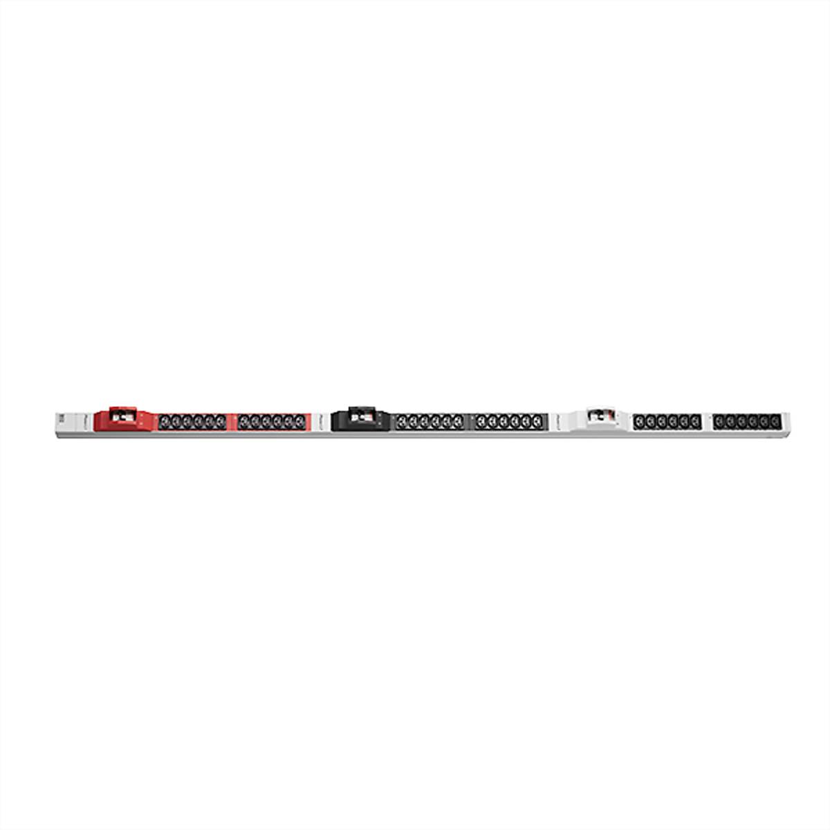BACHMANN IT PDU ALU 1HE 36x C13 6x Leitungsschutzschalter CEE 3x32A rot Steckdosenleisten Vertikal