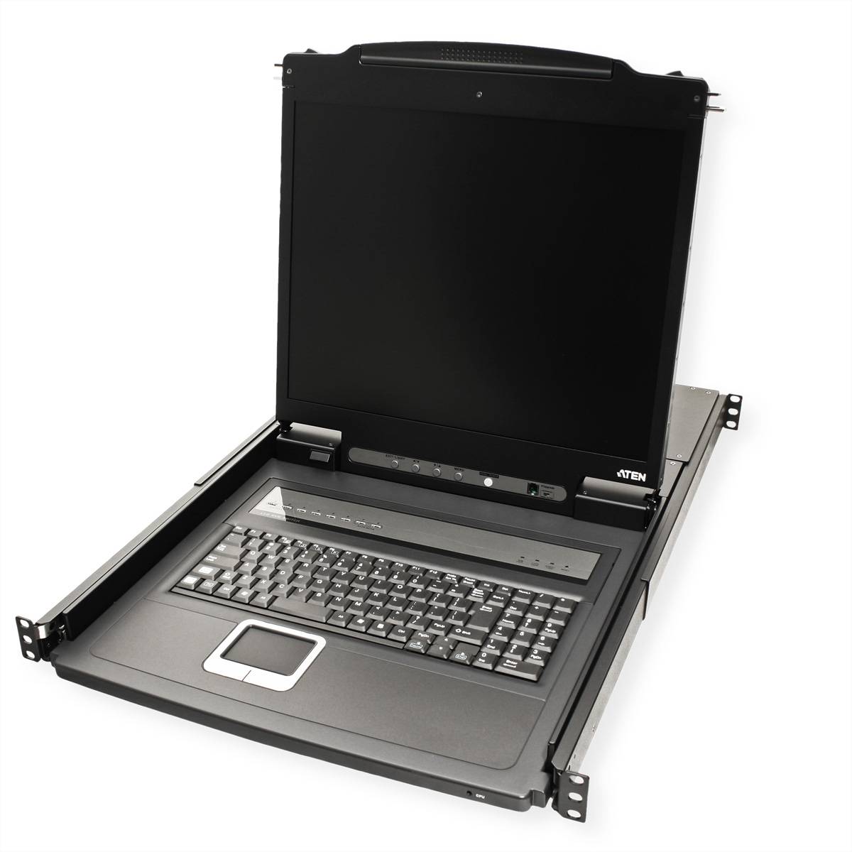 ATEN CL1308N KVM-Switch, 48cm TFT, VGA, PS/2-USB, 8 Port, US-Layout Signalsteuerung KVM