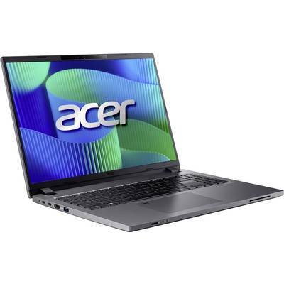 Ein silberner Acer-Laptop mit einem farbenfrohen Bildschirm, auf dem das Acer-Logo angezeigt wird. Das Gerät ist geöffnet und zeigt seine Tastatur und sein Touchpad.