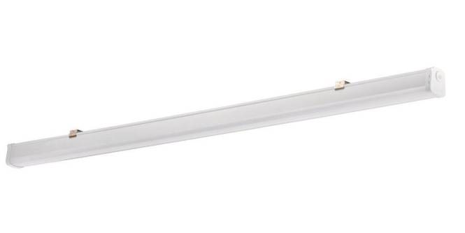 Ein langes, schlankes LED-Leuchtrohr mit weißem Gehäuse, geeignet für die Beleuchtung im Wohn- oder Bürobereich.