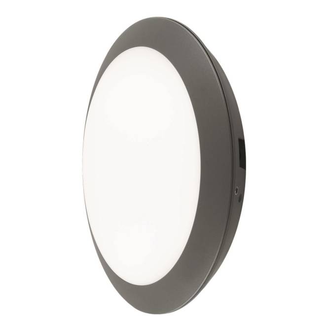 EVN Wand/Deckenleu. IP66 grafit HULK 9,5-18,5W 1050-2000lm 3/4K IK10 D300mm Techn.Licht/Wohnraum