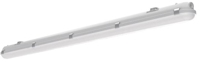 Eine elegante, weiße LED-Leuchte mit minimalistischem Design, geeignet für moderne Innenräume.