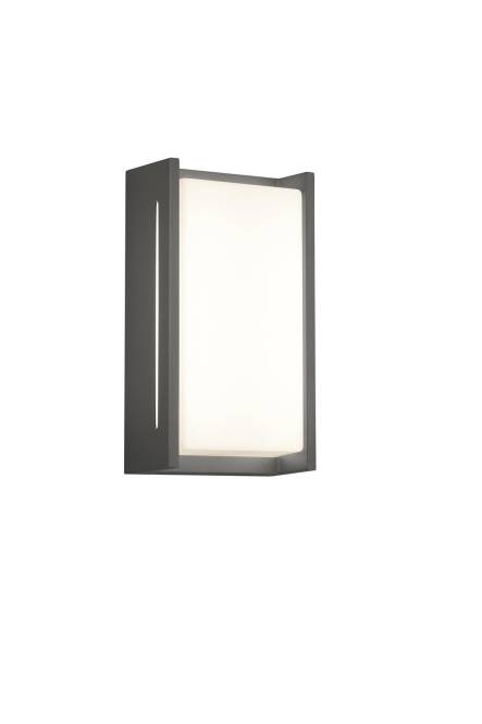 TRIO Wandleuchte INDUS IP54 227360142 LED 9W 3000K 850Lm anthrazit 12x23cm Techn.Licht/Wohnraum