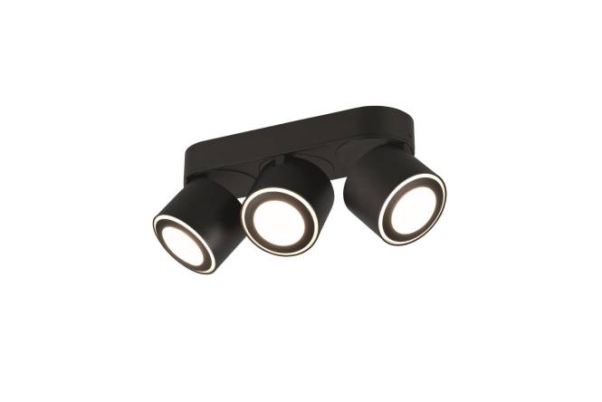 TRIO Ein-/Aufbauspot TAURUS sw 652910332 3x5W 3x450lm 3000K 273mm, schwenkbar Techn.Licht/Wohnraum