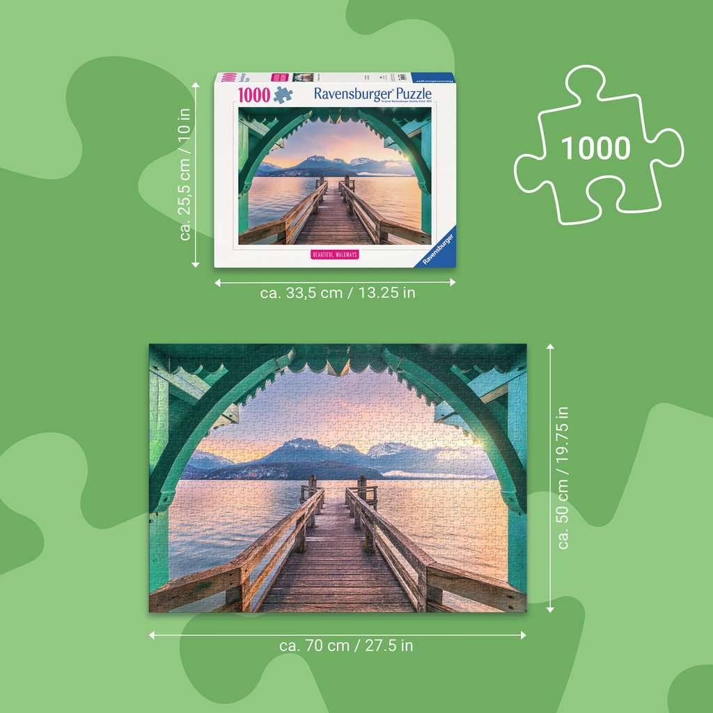 Romantischer Steg am Lac d'Annecy – 1000 Teile Puzzle von Ravensburger