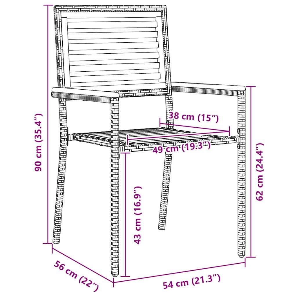 Ein Diagramm eines Stuhls mit Abmessungen: Höhe 90 cm, Breite 56 cm, Tiefe 54 cm. Sitzhöhe 43 cm, Sitzbreite 49 cm, Armlehnhöhe 62 cm.
