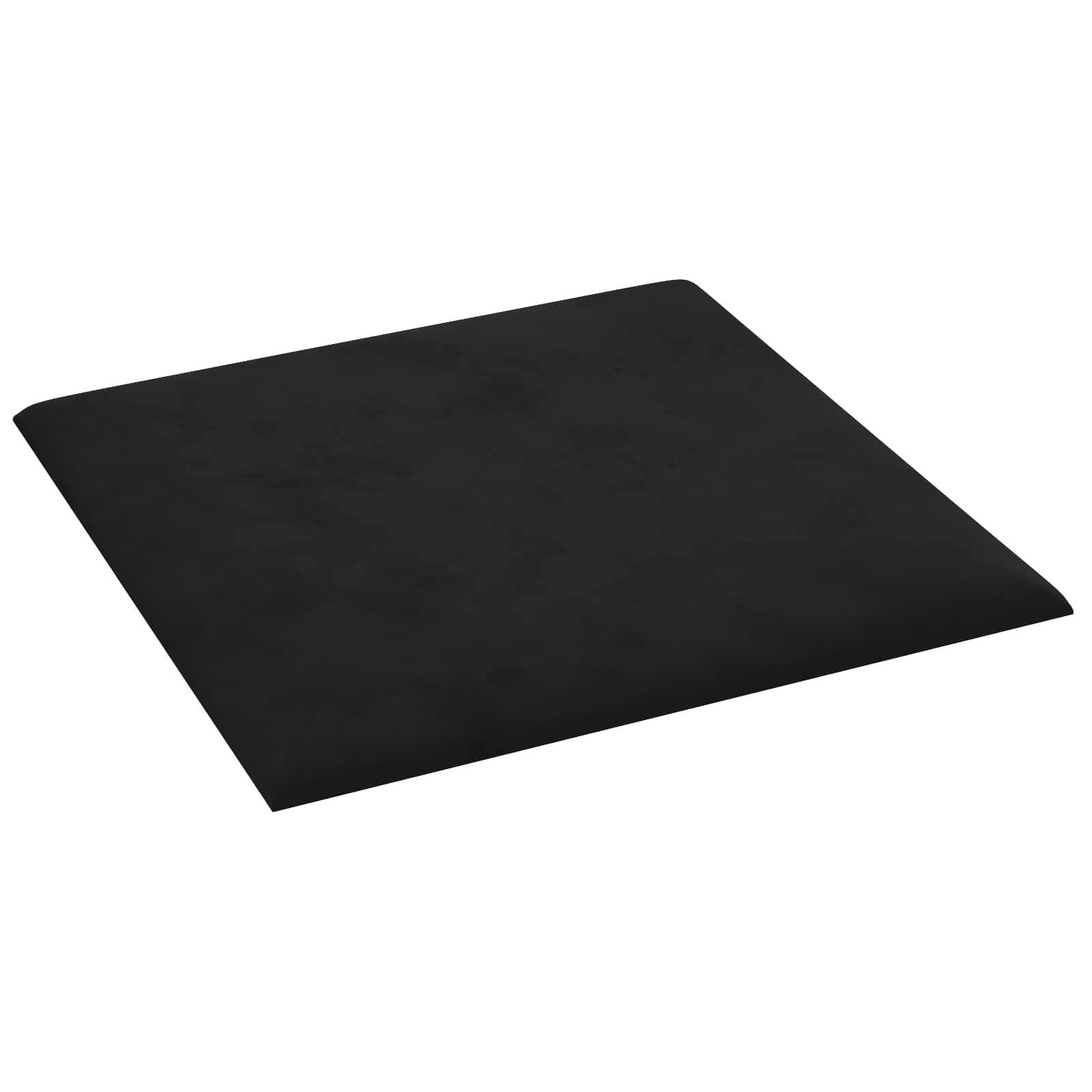 vidaXL Wandkopfteilen 12 pcs Schwarz 30 x 30 cm Samt