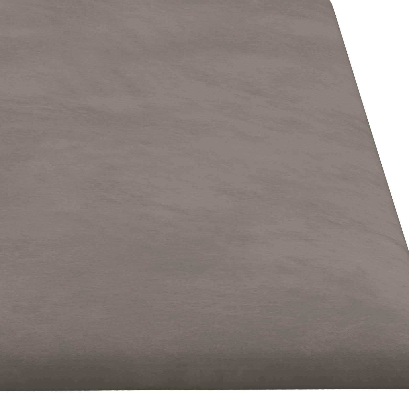 vidaXL Wandkopfteilen 12 pcs Hellgrau 60 x 15 cm Samt