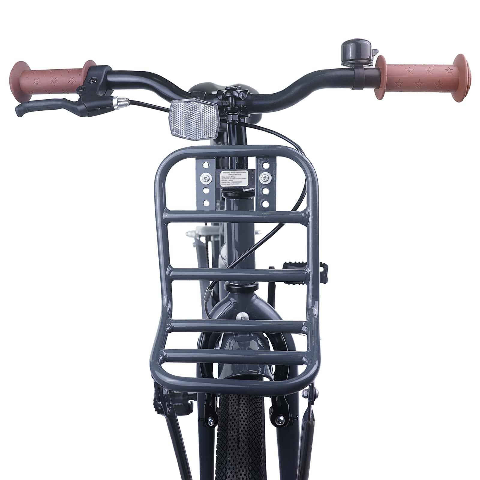 vidaXL Kinderfahrrad 22 Zoll für 7-12 Jahre alt Dunkelgrau