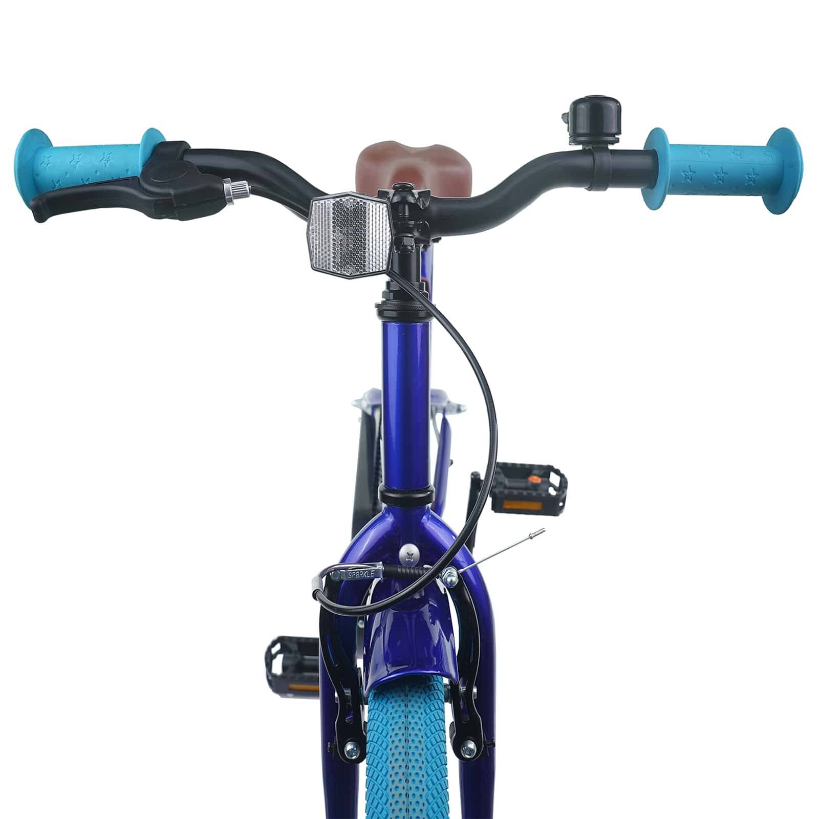 vidaXL Kinderfahrrad 18 Zoll für 5-7 Jahre alt Dunkelblau