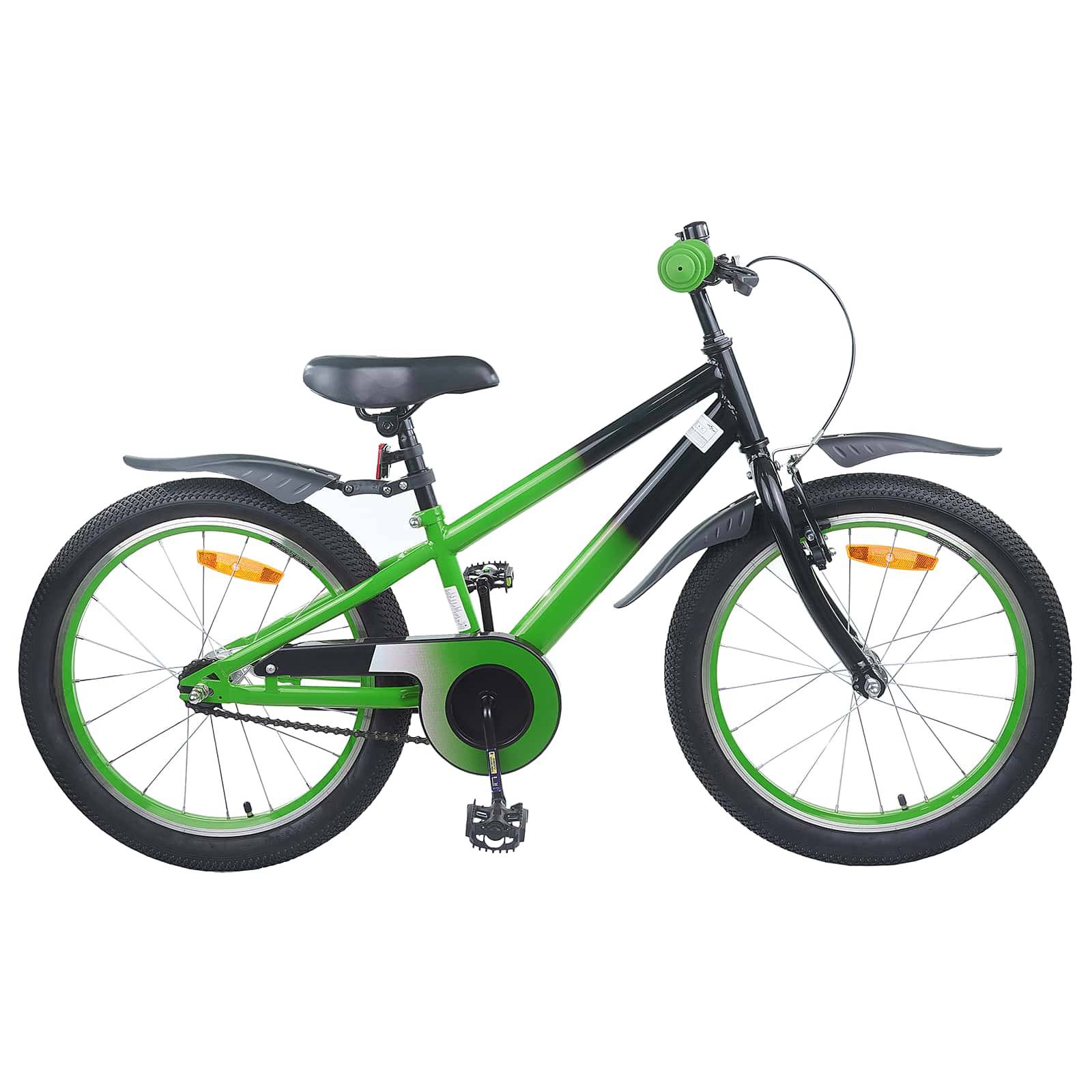 vidaXL Kinderfahrrad 18 Zoll für 5-7 Jahre alt Blau Schwarz