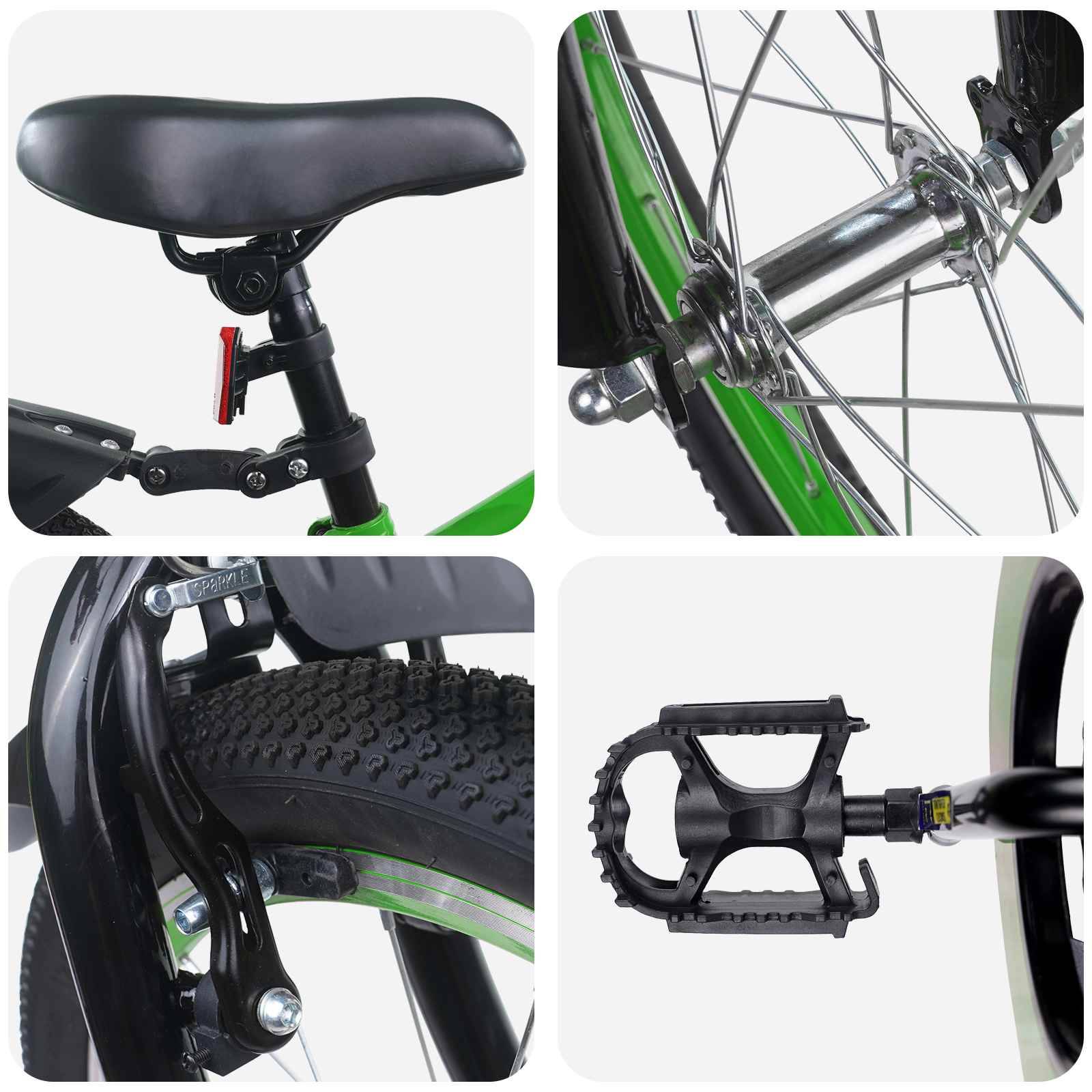 vidaXL Kinderfahrrad 18 Zoll für 5-7 Jahre alt Blau Schwarz