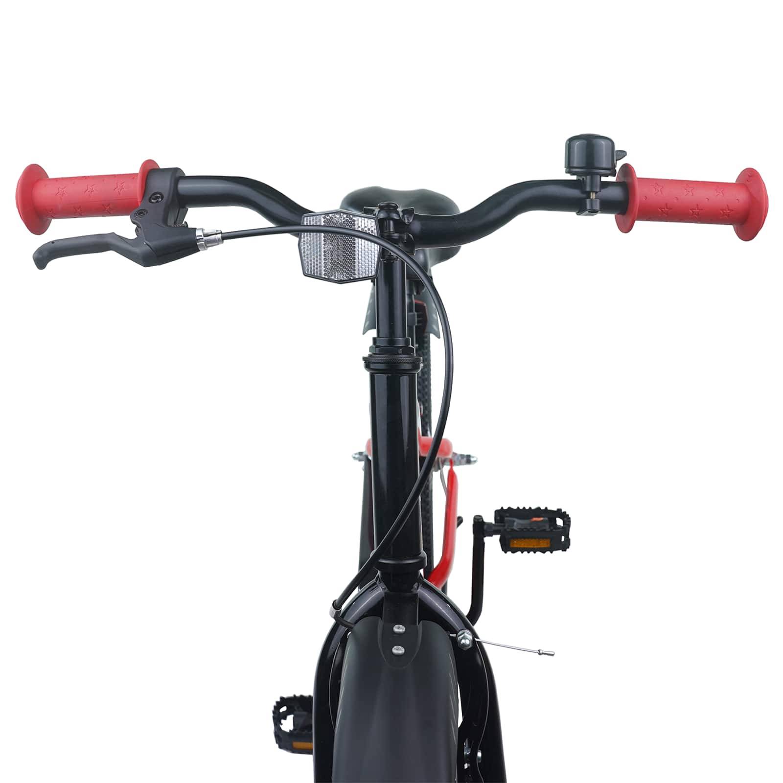vidaXL Kinderfahrrad 22 Zoll für 7-12 Jahre alt Rot Schwarz