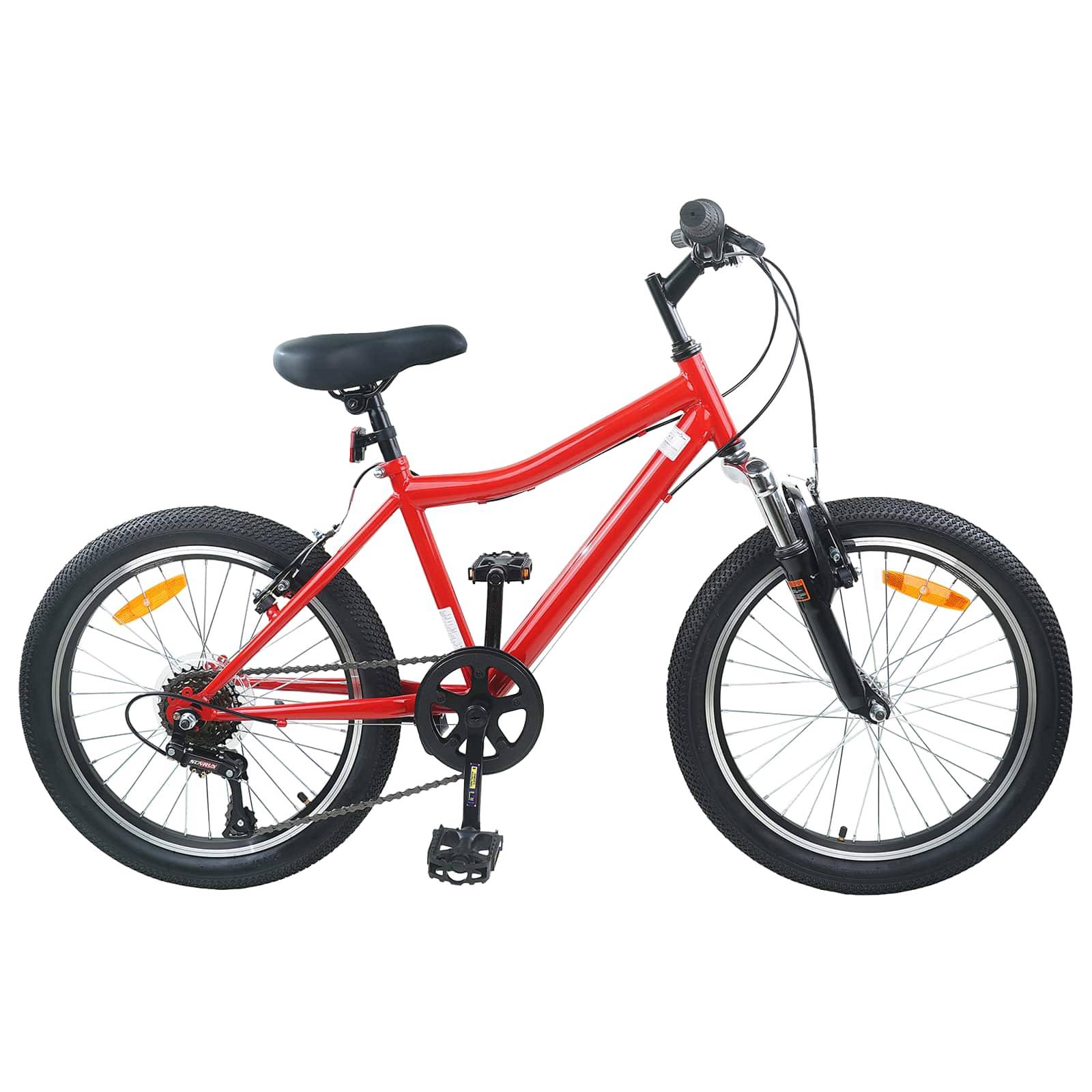 vidaXL Kinderfahrrad 20 Zoll 6-Speed für 6-11 Jahre alt Rot