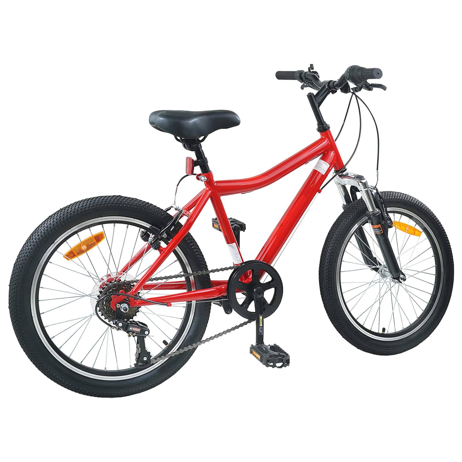 vidaXL Kinderfahrrad 20 Zoll 6-Speed für 6-11 Jahre alt Rot