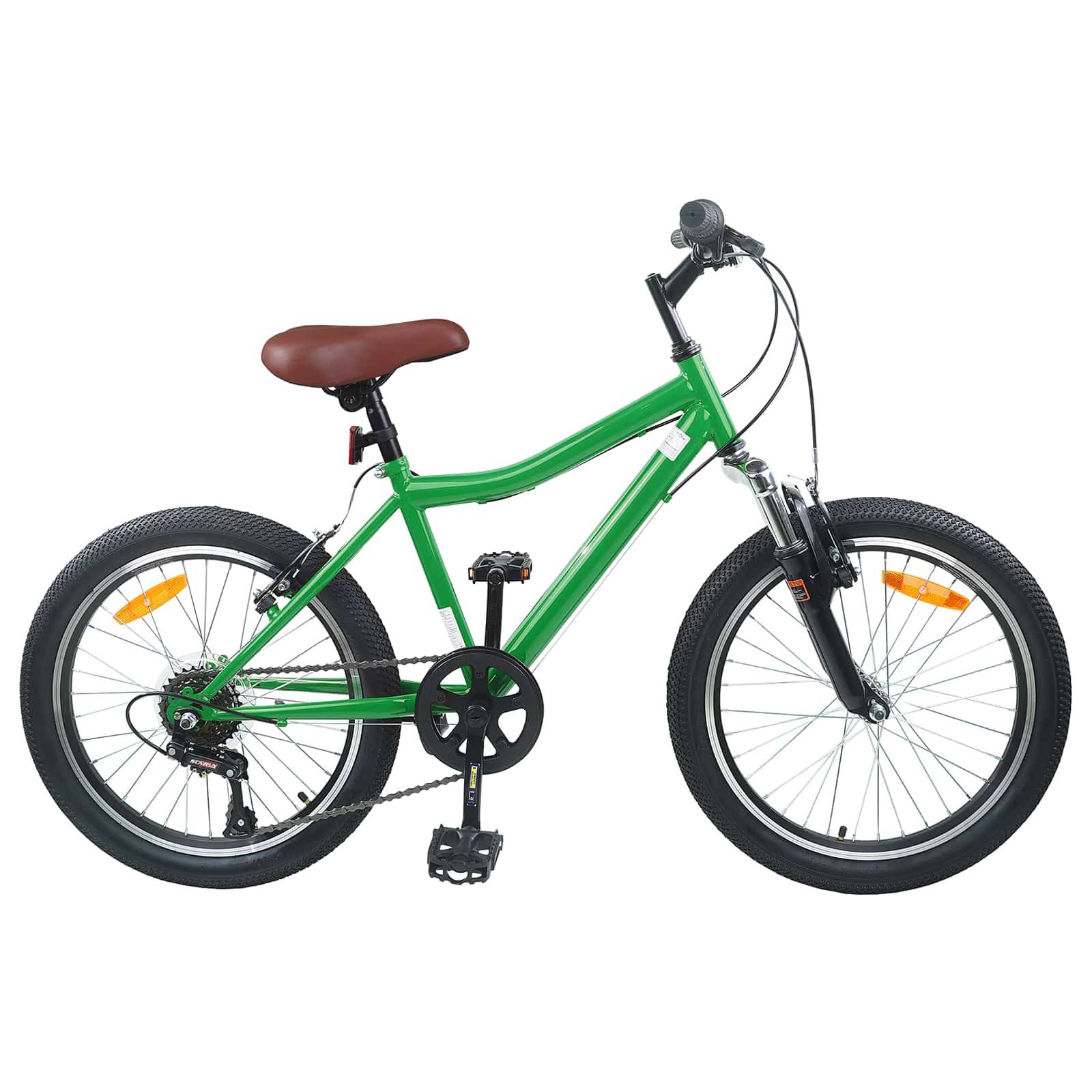 vidaXL Kinderfahrrad 24 Zoll 6-Speed für 8-12 Jahre alt Grün