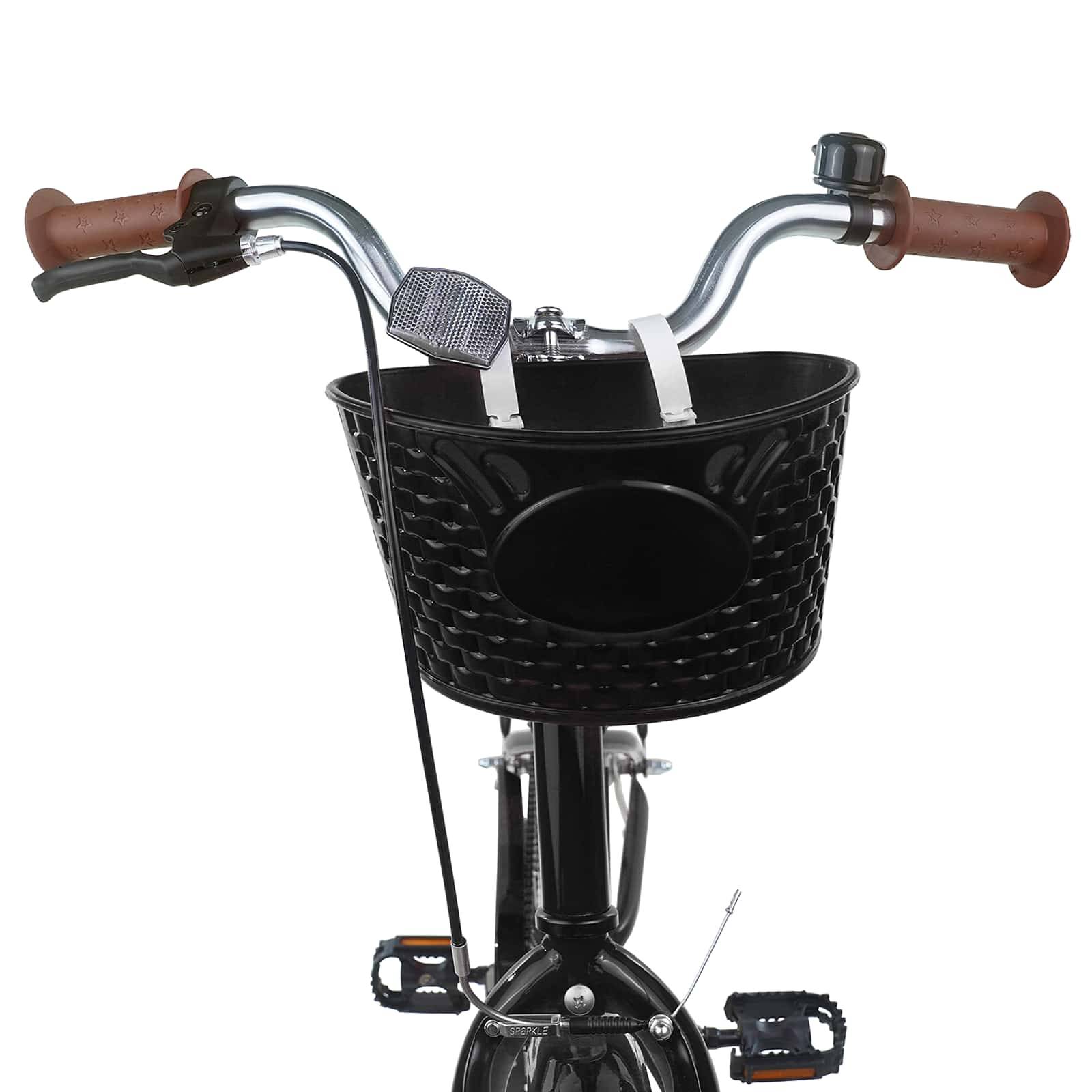 vidaXL Kinderfahrrad 20 Zoll für 6-11 Jahre alt Schwarz