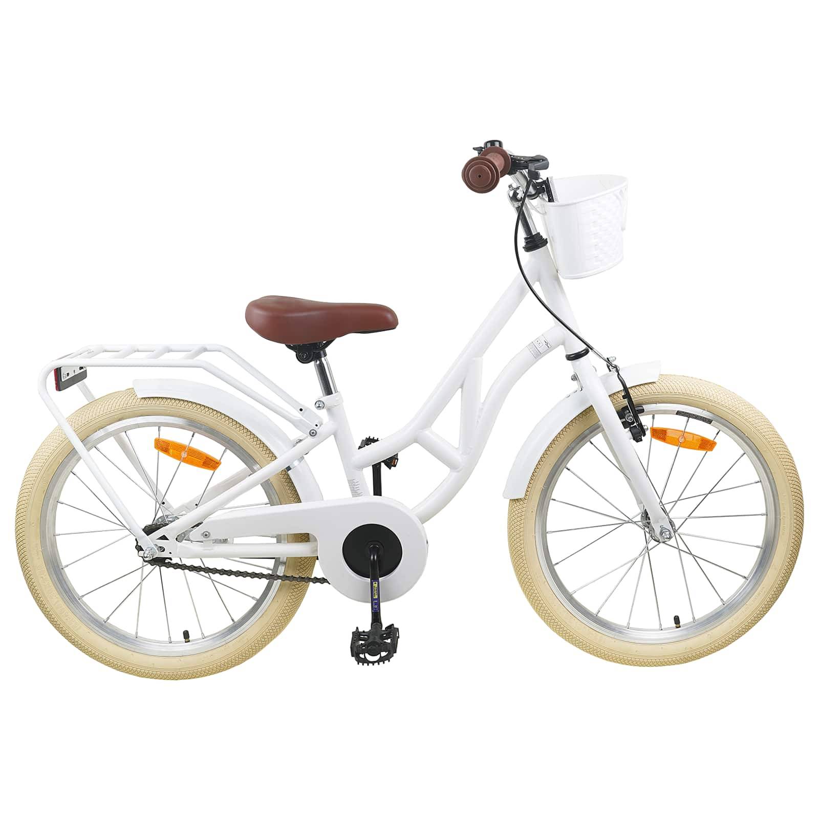 vidaXL Kinderfahrrad 20 Zoll 6-11 Weiß