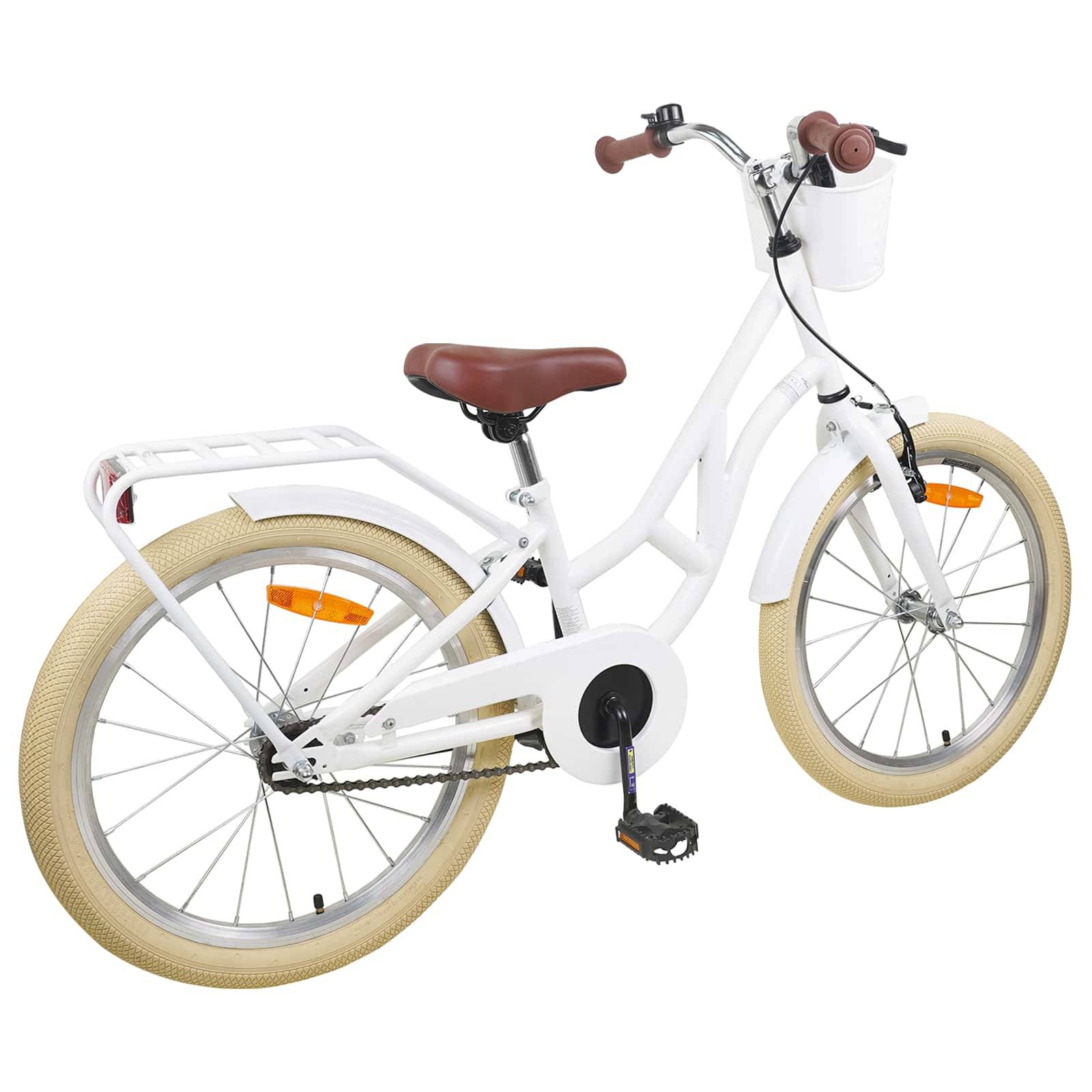 vidaXL Kinderfahrrad 20 Zoll 6-11 Weiß