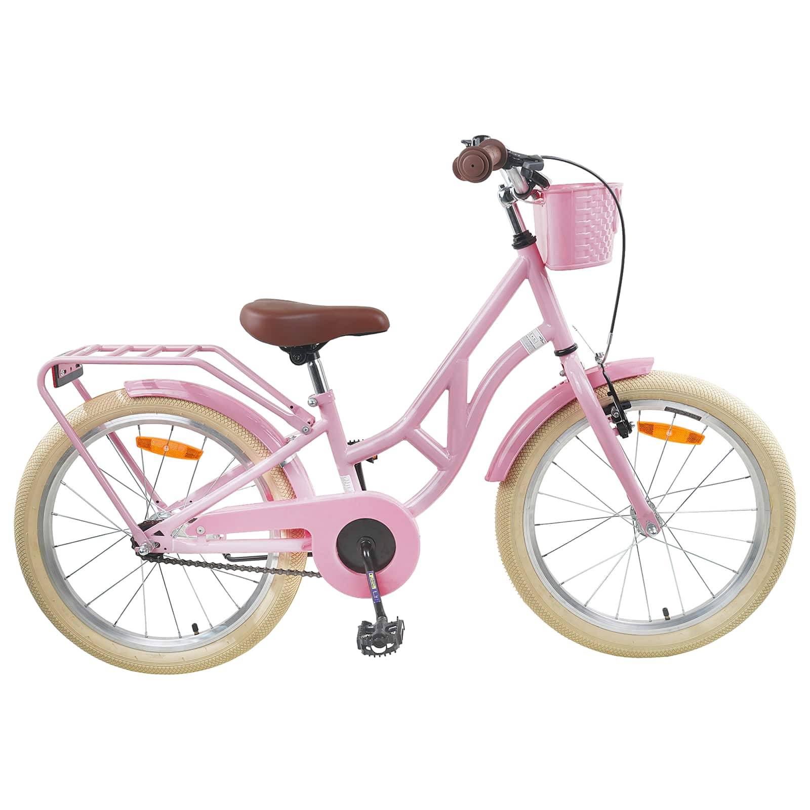 vidaXL Kinderfahrrad 20 Zoll für 6-11 Jahre alt Hellrosa