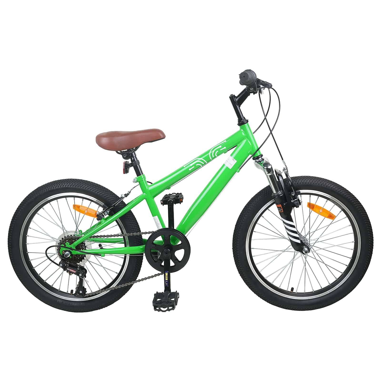 vidaXL Mountainbike 24 Zoll 6-Geschwindigkeit für 8-12 Jahre alt Grün