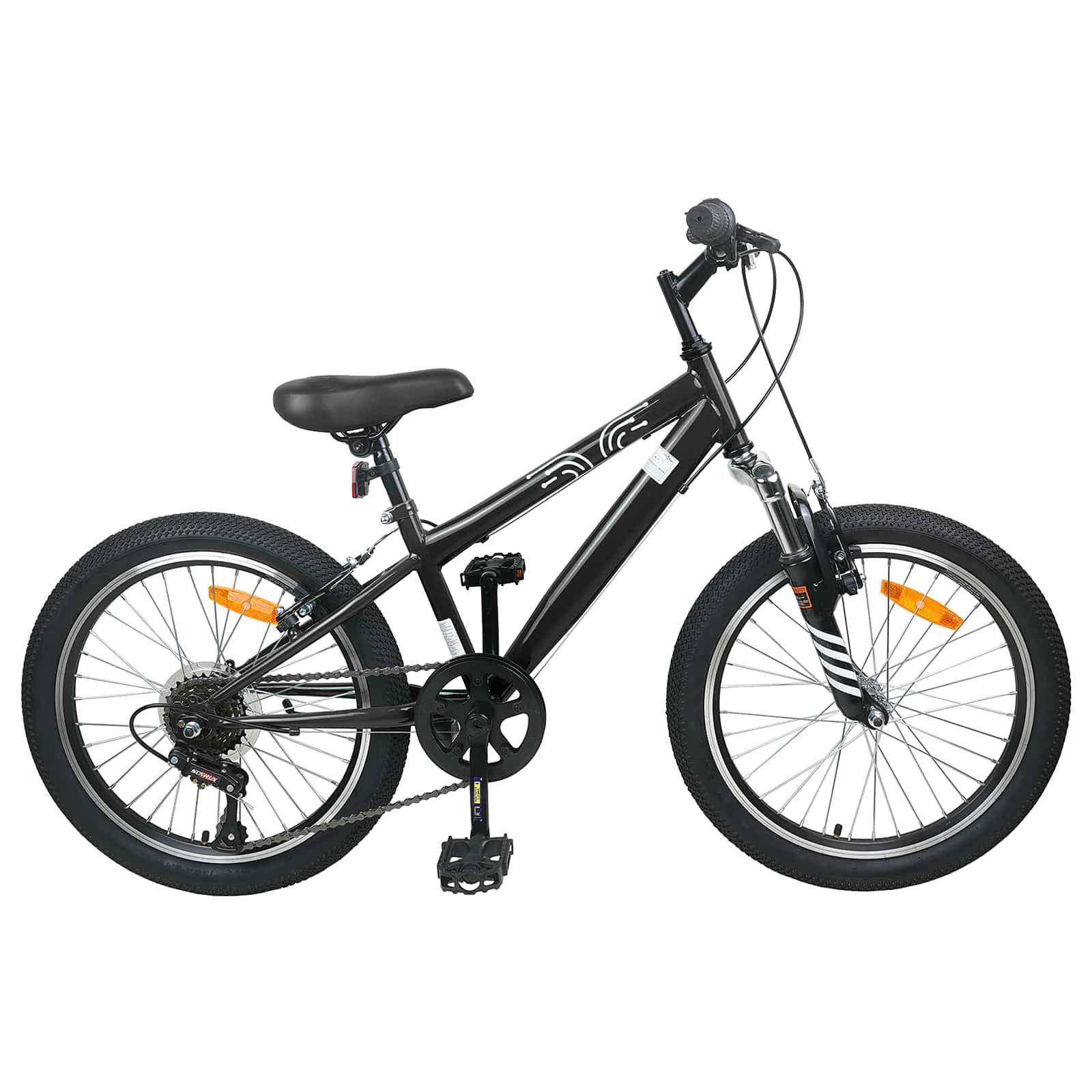 vidaXL Mountainbike 20 Zoll 6-Speed für 5-8 Jahre alt Schwarz